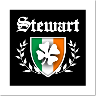 Stewart Shamrock Crest Posters and Art